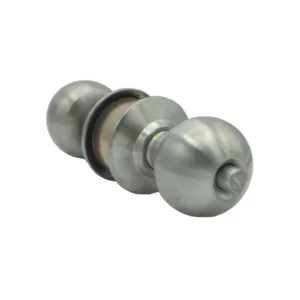 gater round knob lock silver color